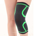 Compression élastique respirante personnalisée Support Sport Soutien à manches du genou Protecteur de l&#39;outre-genou en nylon